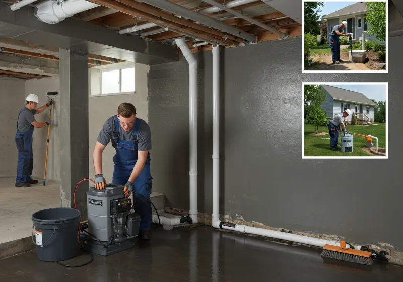 Basement Waterproofing and Flood Prevention process in New Chicago, IN